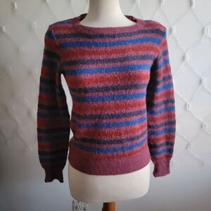 Vintage Jacques Gilles Sweater / Striped / Italy Size 2 / S-M